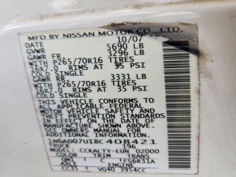 2008 Nissan Frontier SE V6