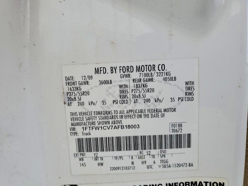 2010 Ford F150 Supercrew