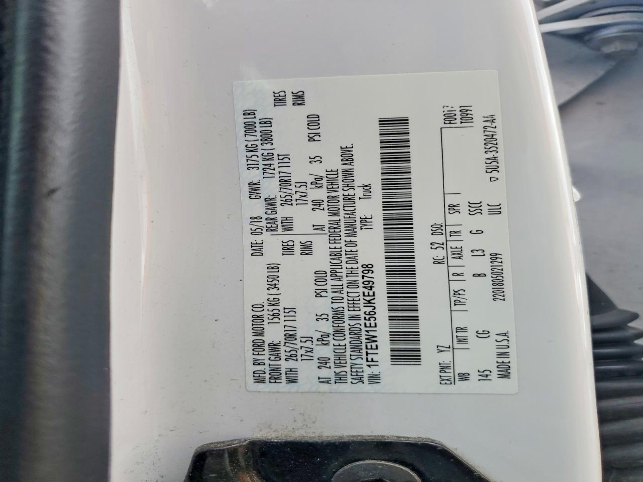 2018 Ford F150 Supercrew