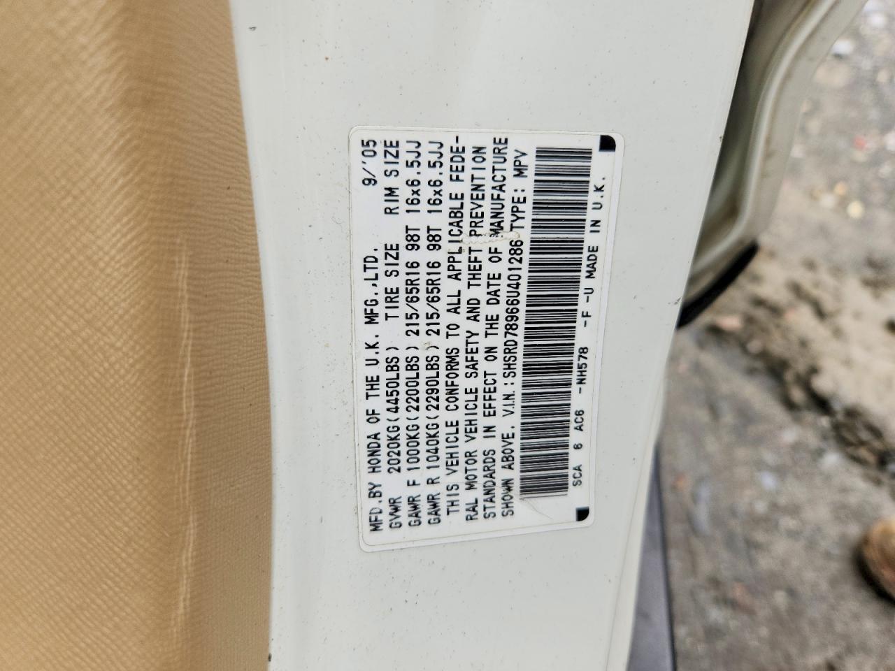 2006 Honda Cr-v se