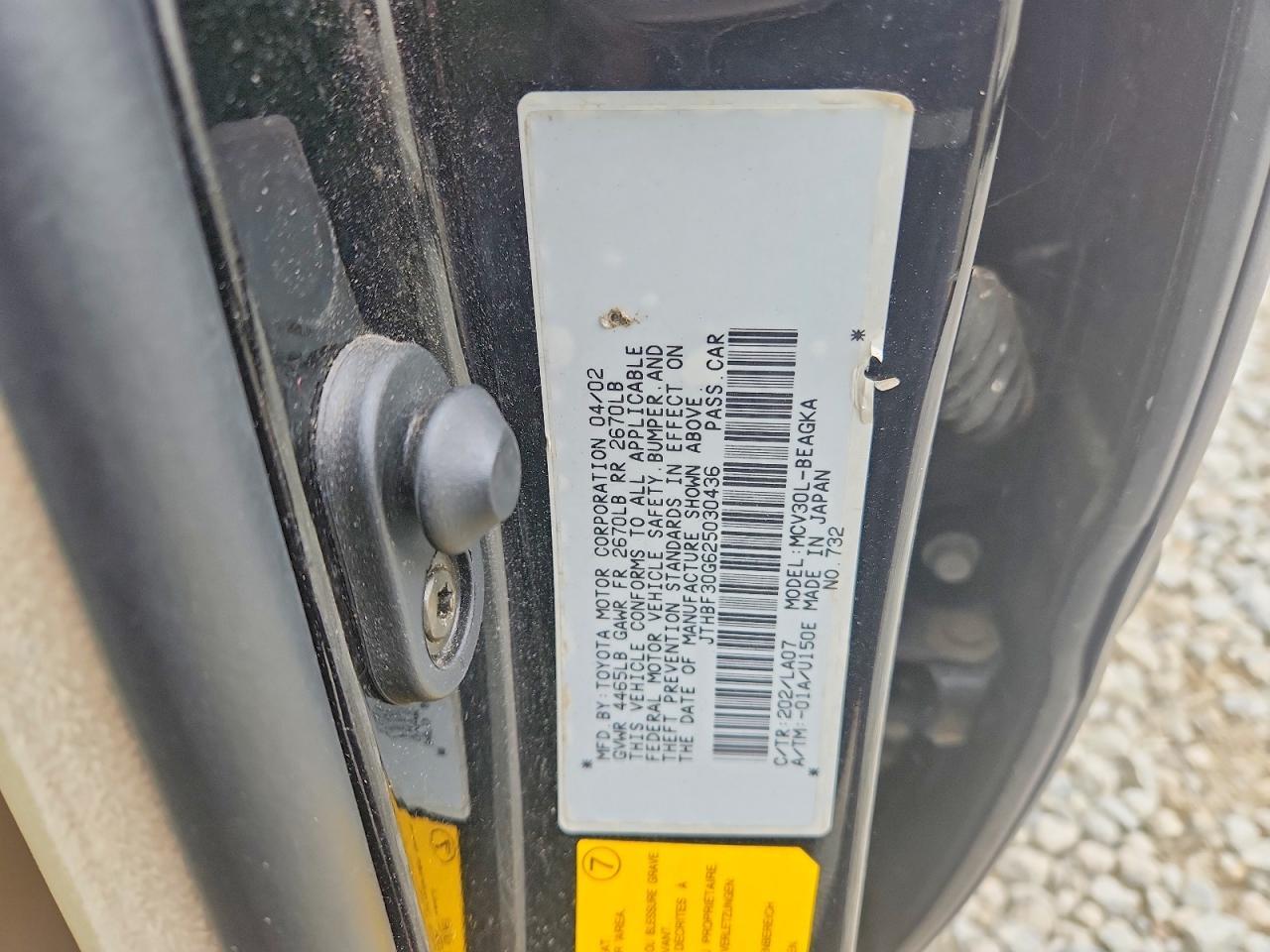 2002 Lexus Es 300 Base