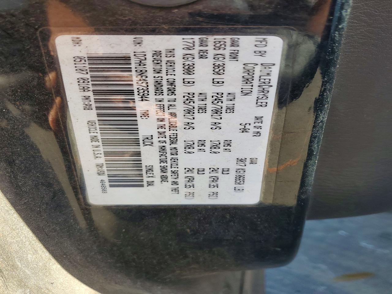 2004 Dodge RAM 1500 ST