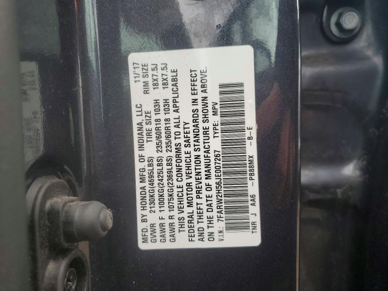 2018 Honda Cr-v ex