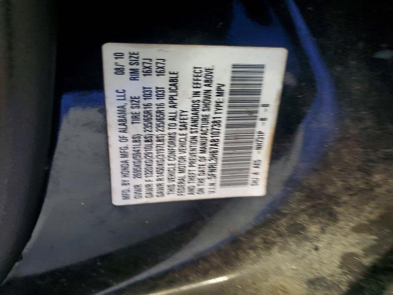 2010 Honda Odyssey exl