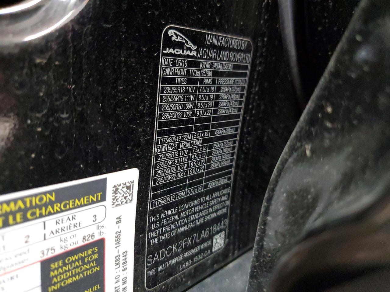 2020 Jaguar F-pace Prestige