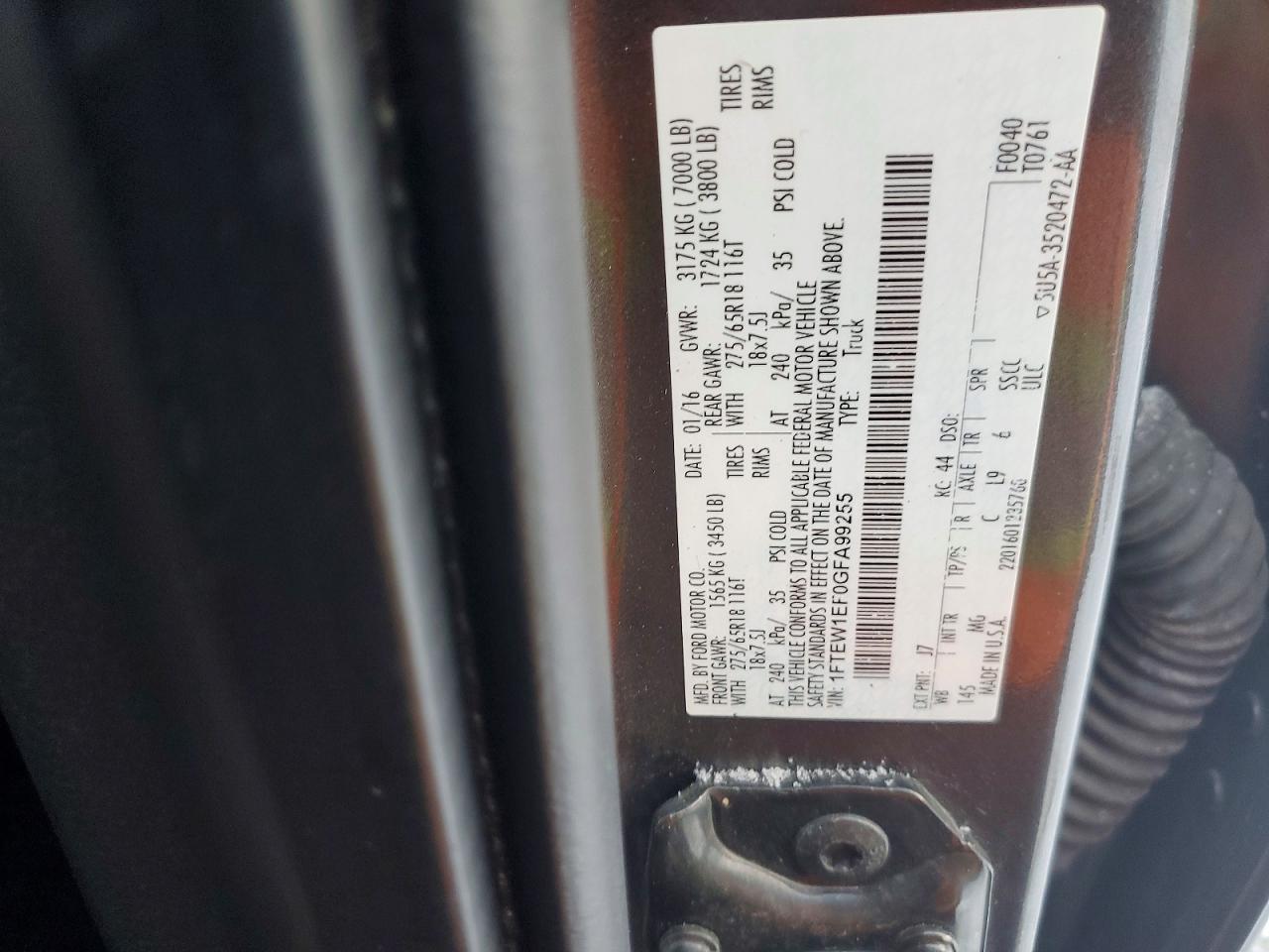 2016 Ford F150 Supercrew