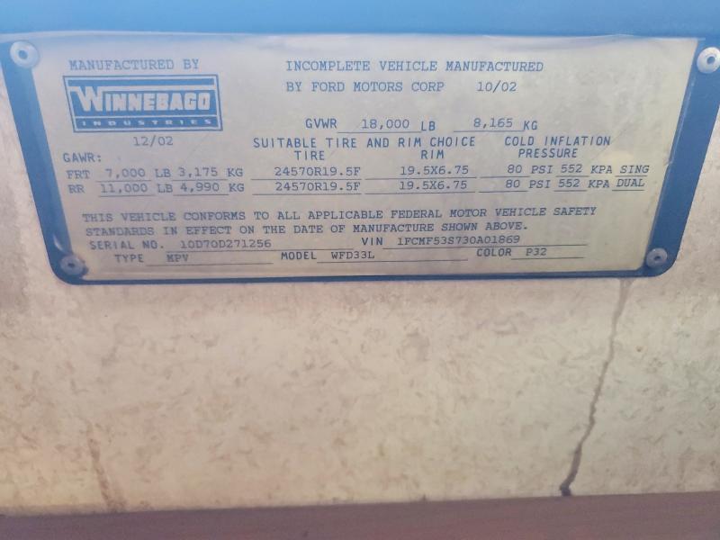 2003 Winnebago Motorhome