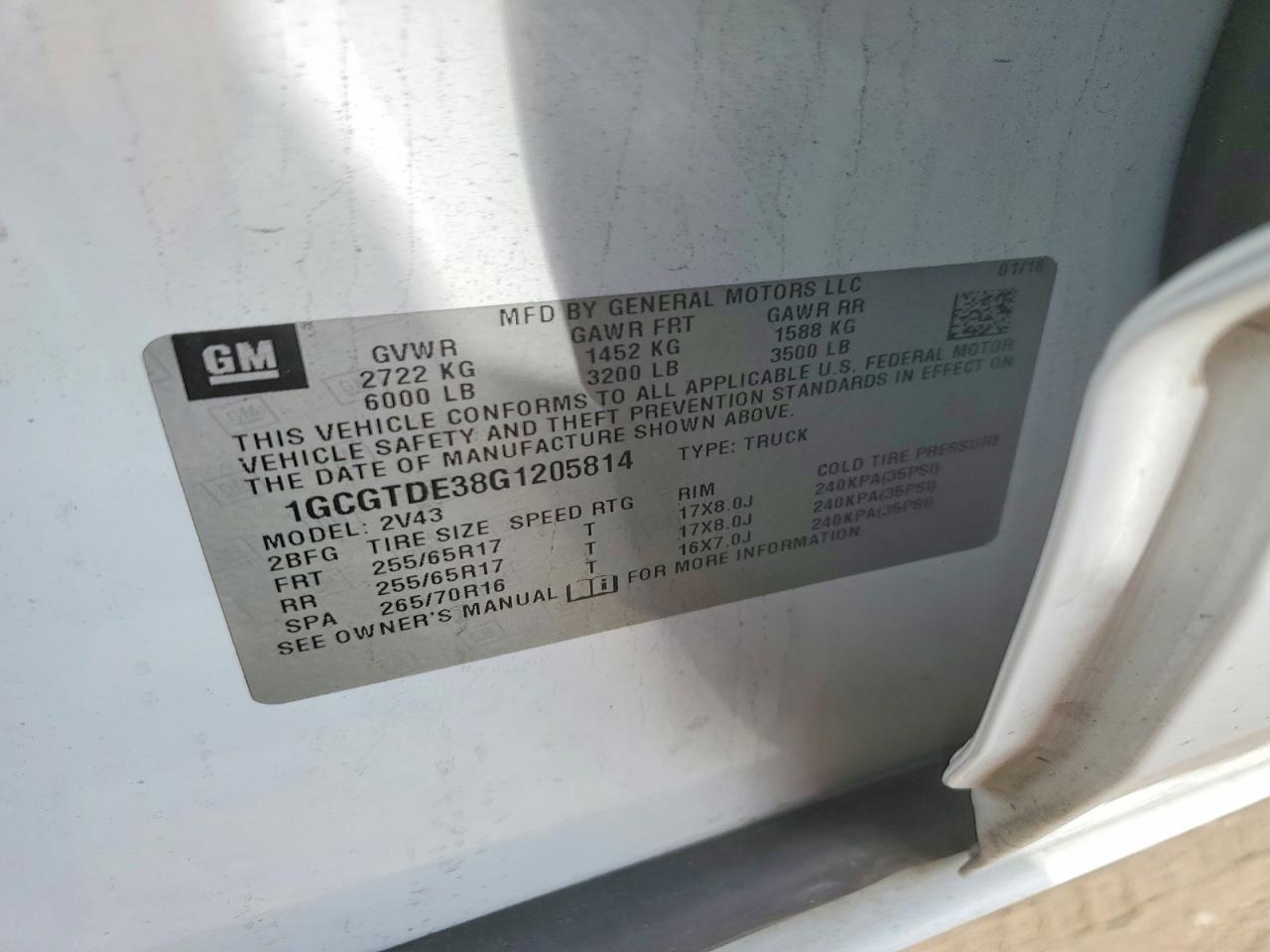 2016 Chevrolet Colorado Z71