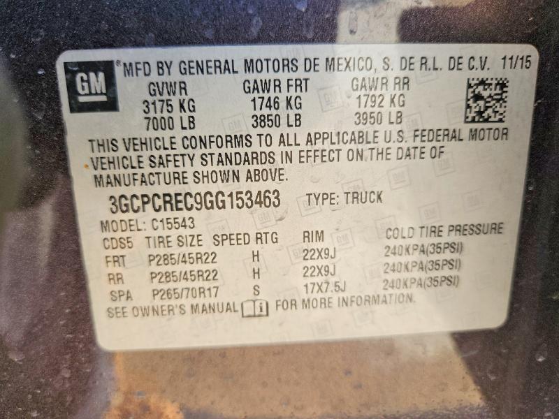 2016 Chevrolet Silverado C1500 LT