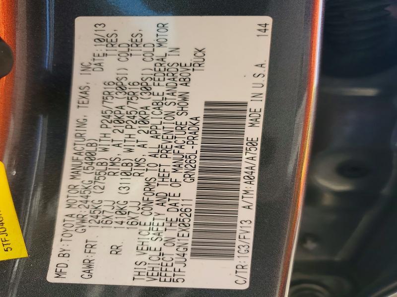 2014 Toyota Tacoma Prerunner V6