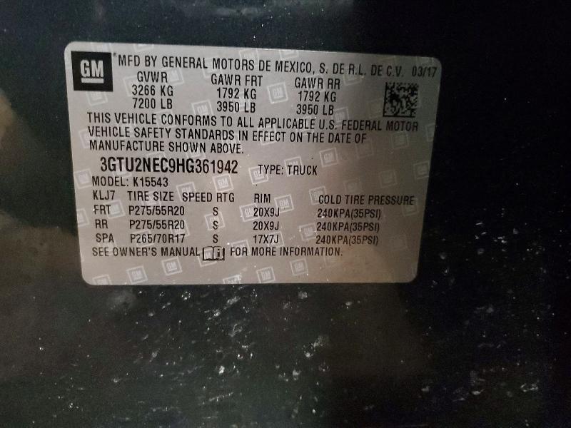 2017 GMC Sierra K1500 SLT