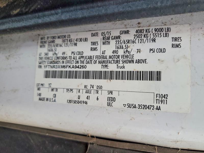 2015 Ford Transit 250 Utility / Service van