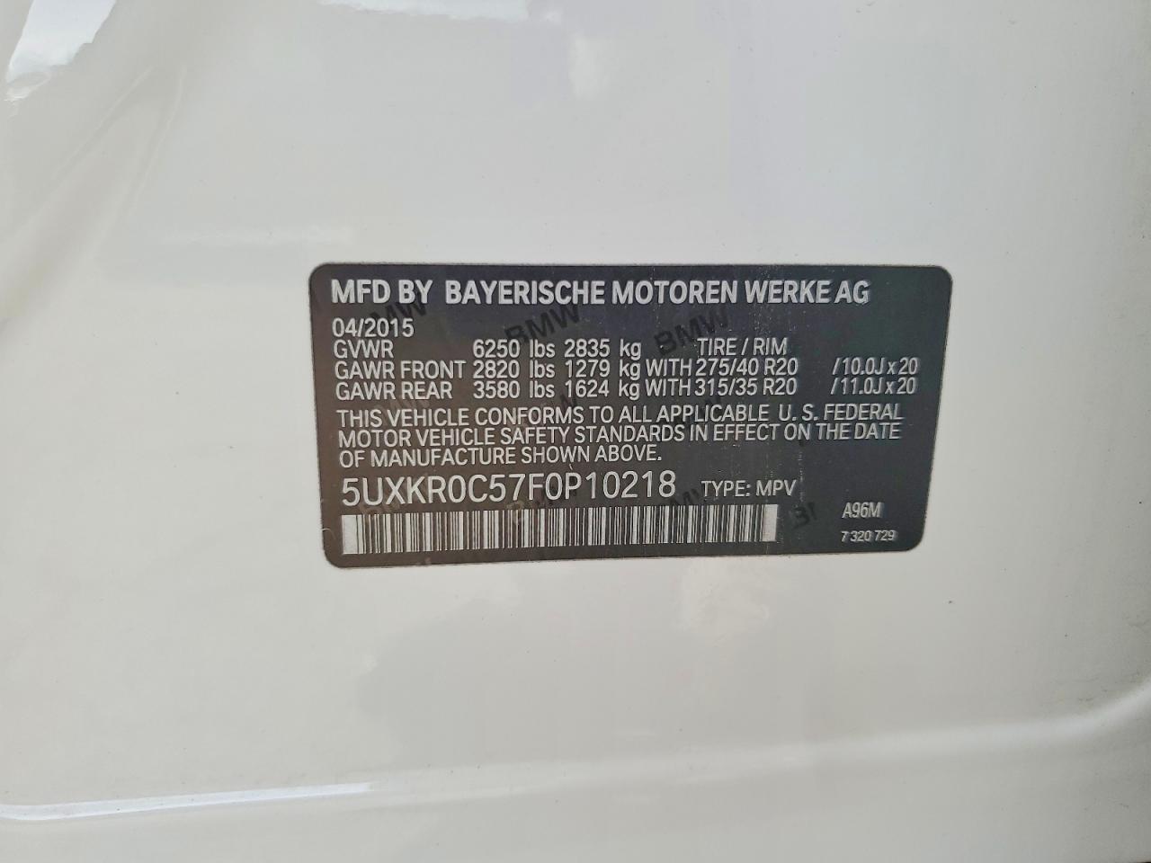 2015 BMW X5 Xdrive35i