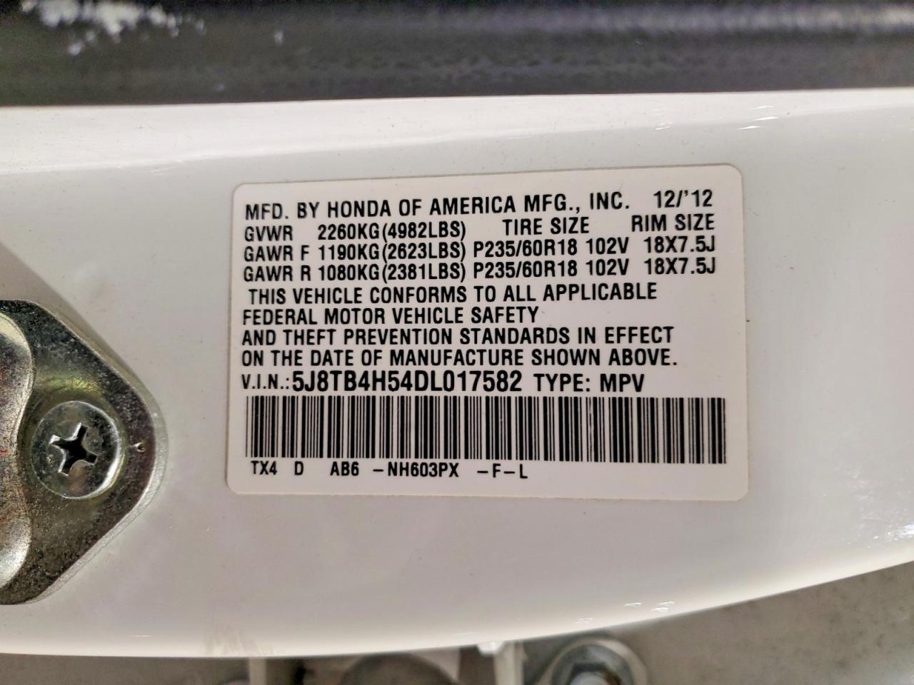 2013 Acura Rdx Technology