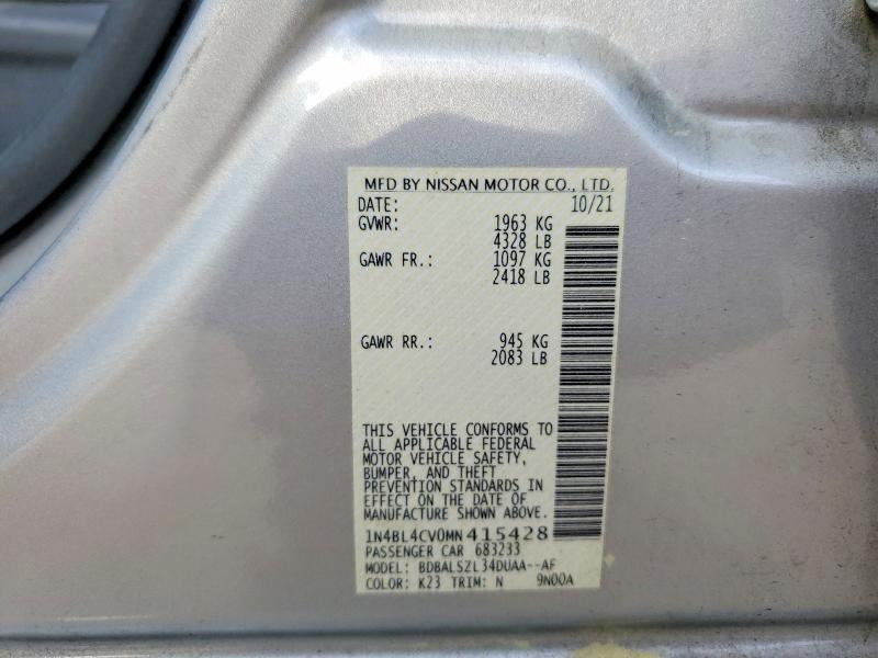 2021 Nissan Altima 2.5 sr