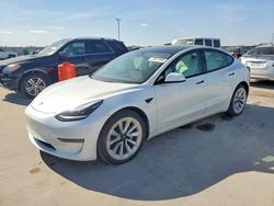 Tesla salvage cars for sale: 2022 Tesla Model 3