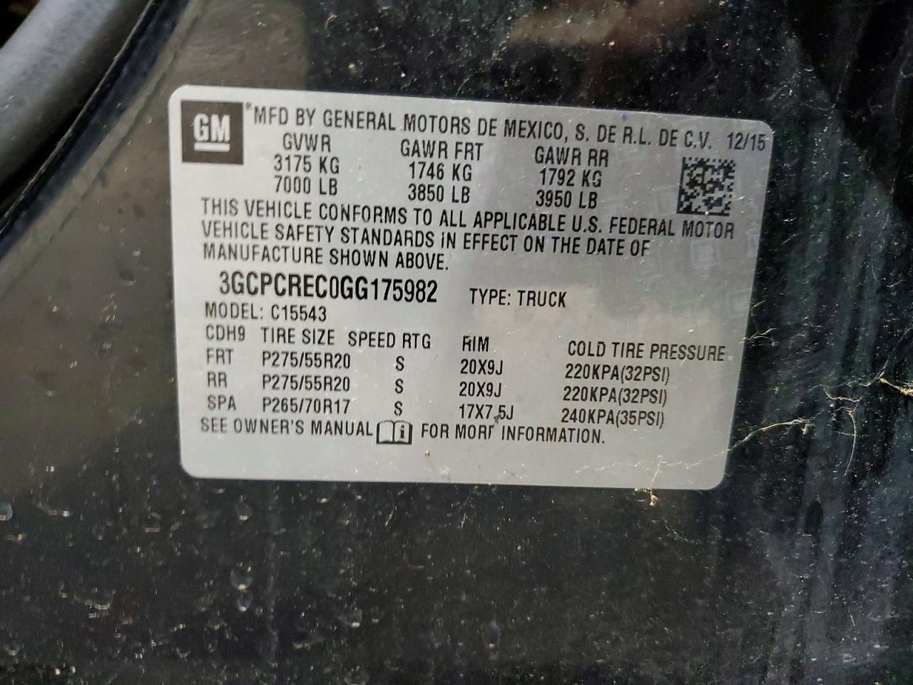 2016 Chevrolet Silverado C1500 LT