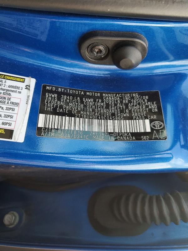 2009 Toyota Corolla le