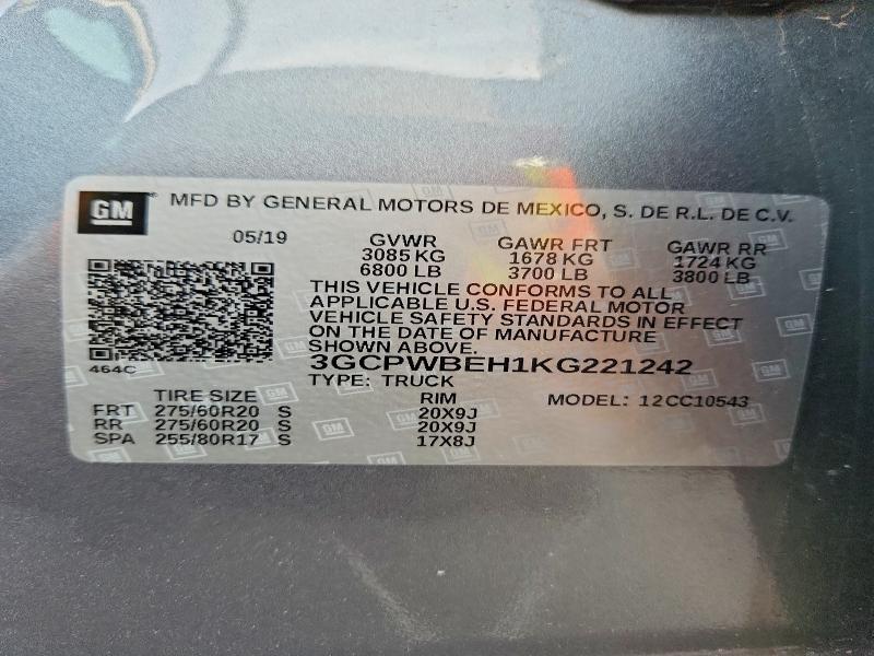 2019 Chev Silverado C1500 Custom