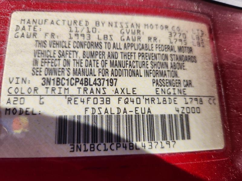 2011 Nissan Versa 1.8 s