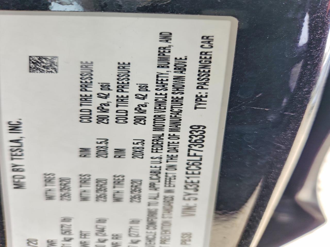 2020 Tesla Model 3