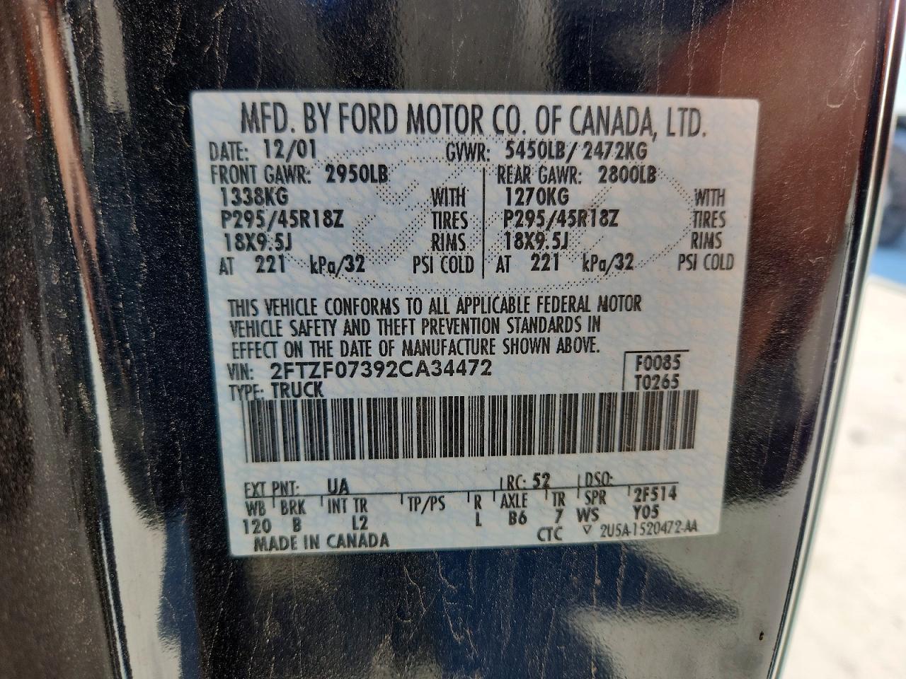 2002 Ford F150 SVT Lightning