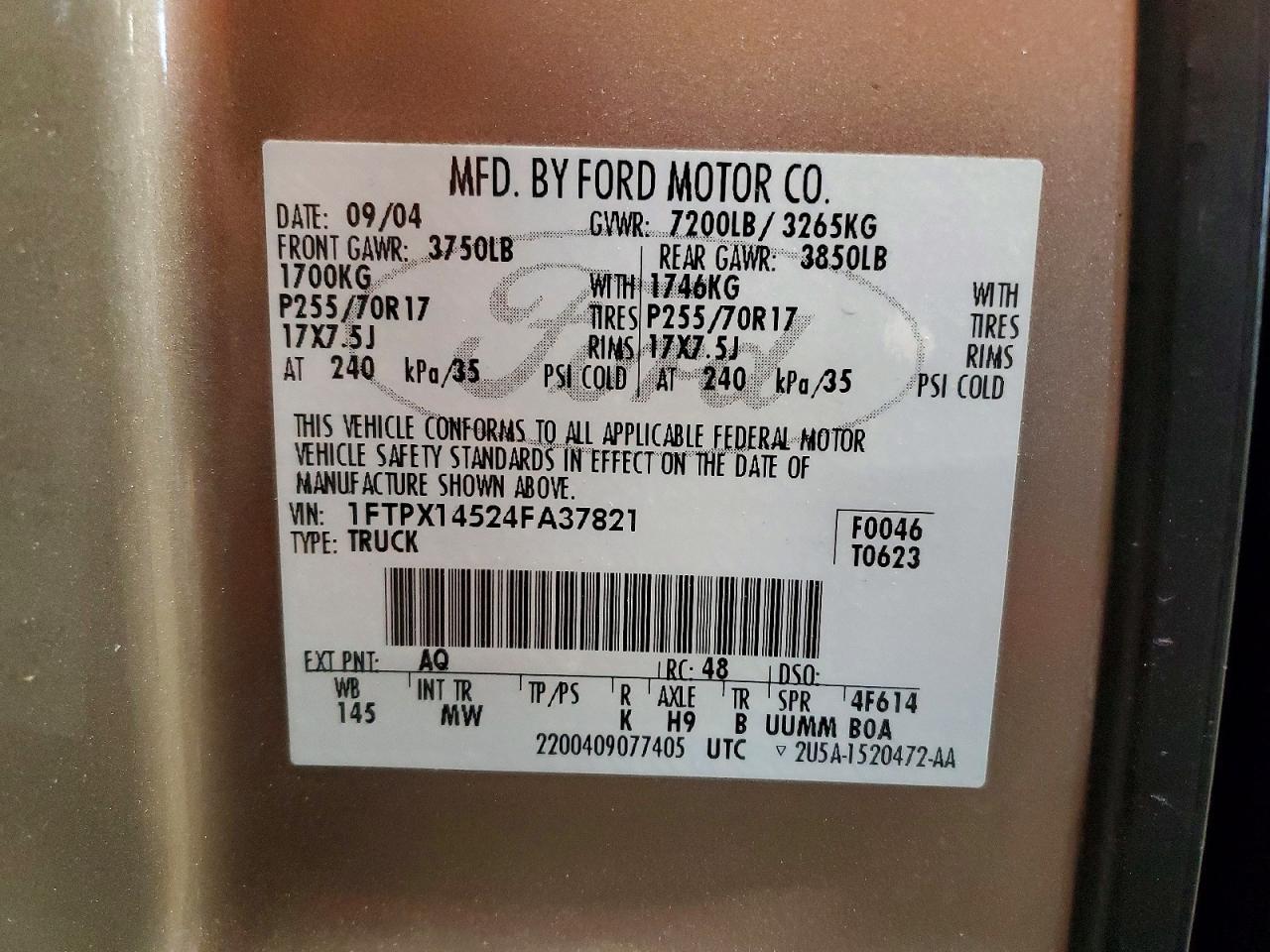 2004 Ford F150