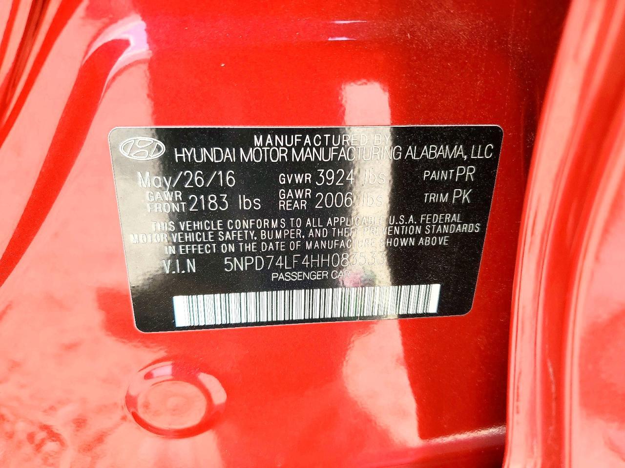 2017 Hyundai Elantra se