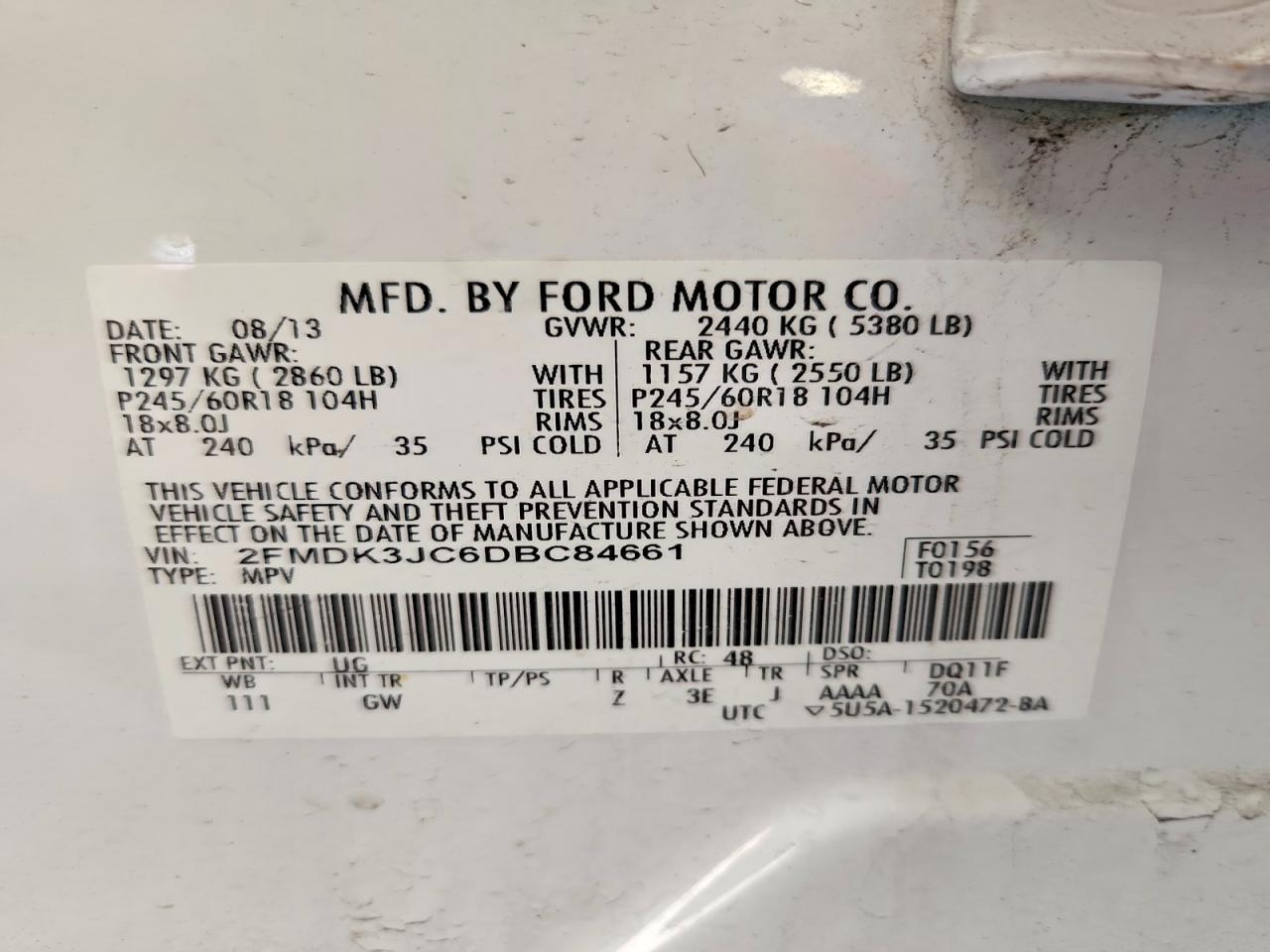 2013 Ford Edge sel