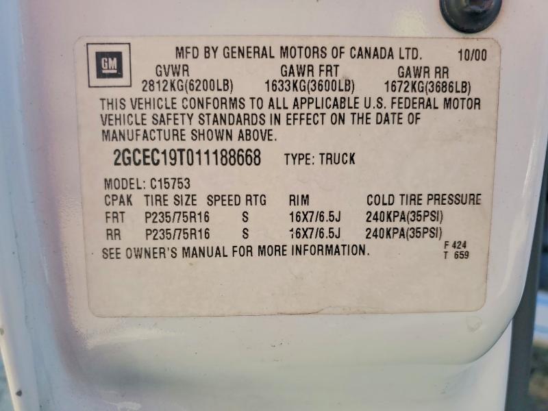 2001 Chevrolet Silverado C1500