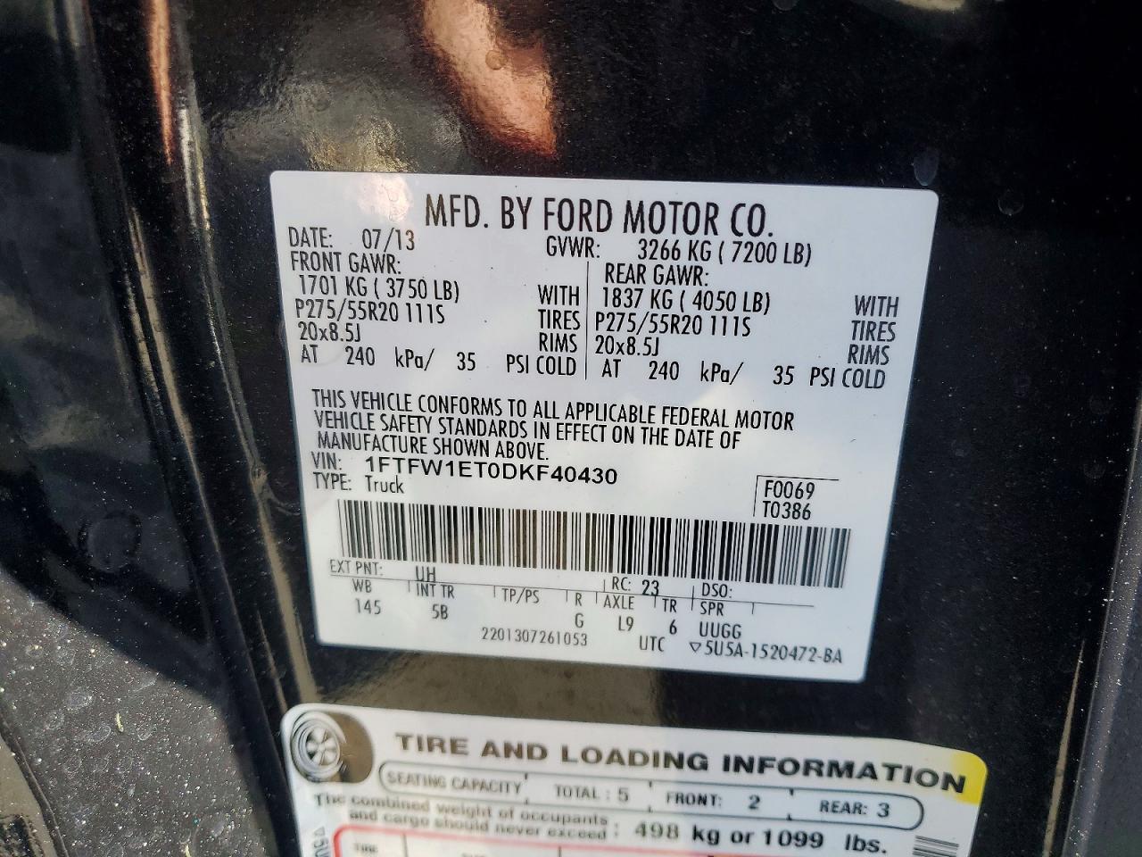 2013 Ford F150 Supercrew