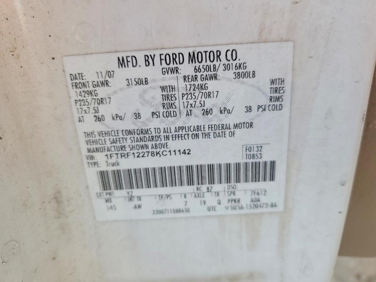 2008 Ford F150