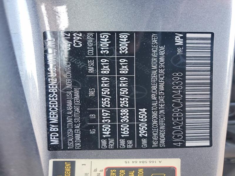 2012 Mercedes-Benz Ml 350 Bluetec