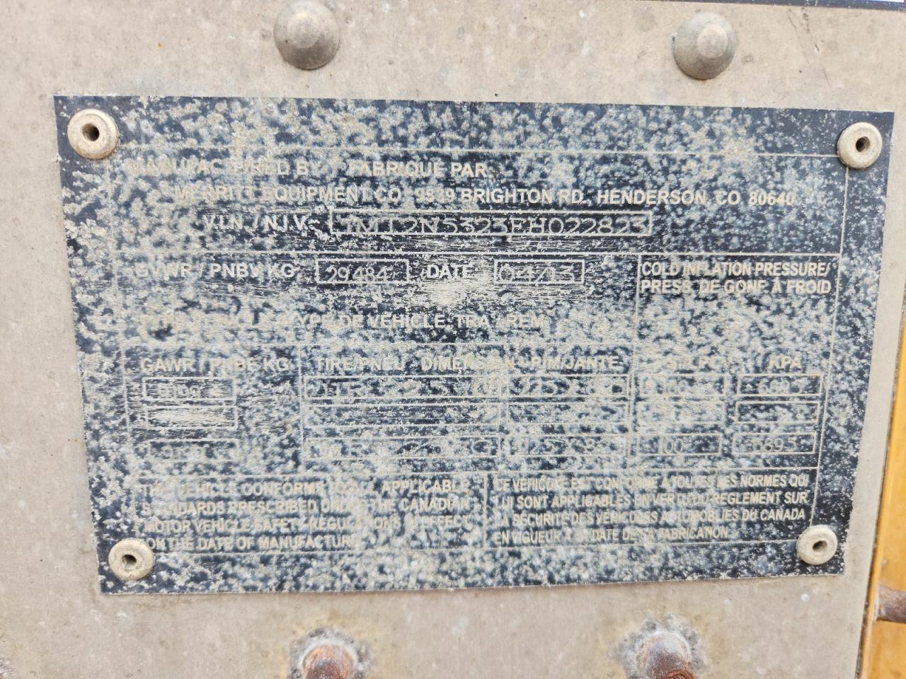 2014 Merritt 2014 Livestock Trailer