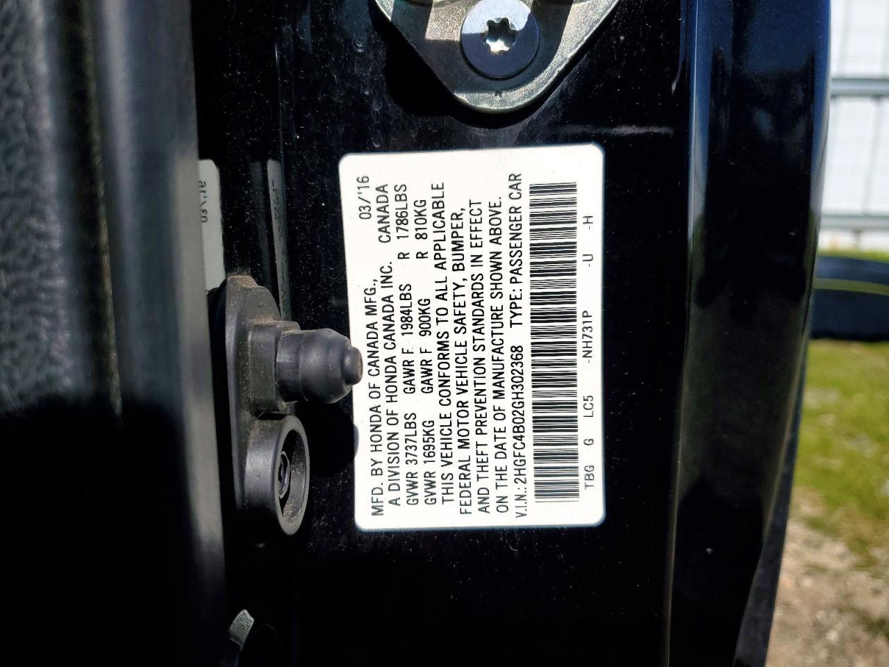 2016 Honda Civic lx