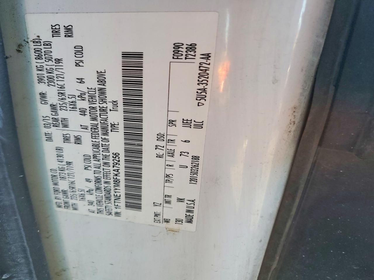 2015 Ford Transit 150 Delivery Van