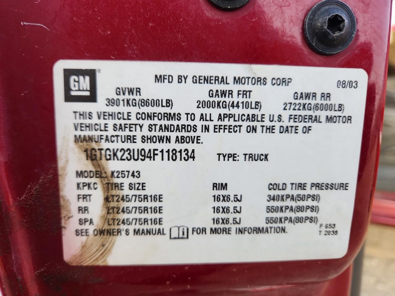2004 GMC Sierra K2500 Crew Cab