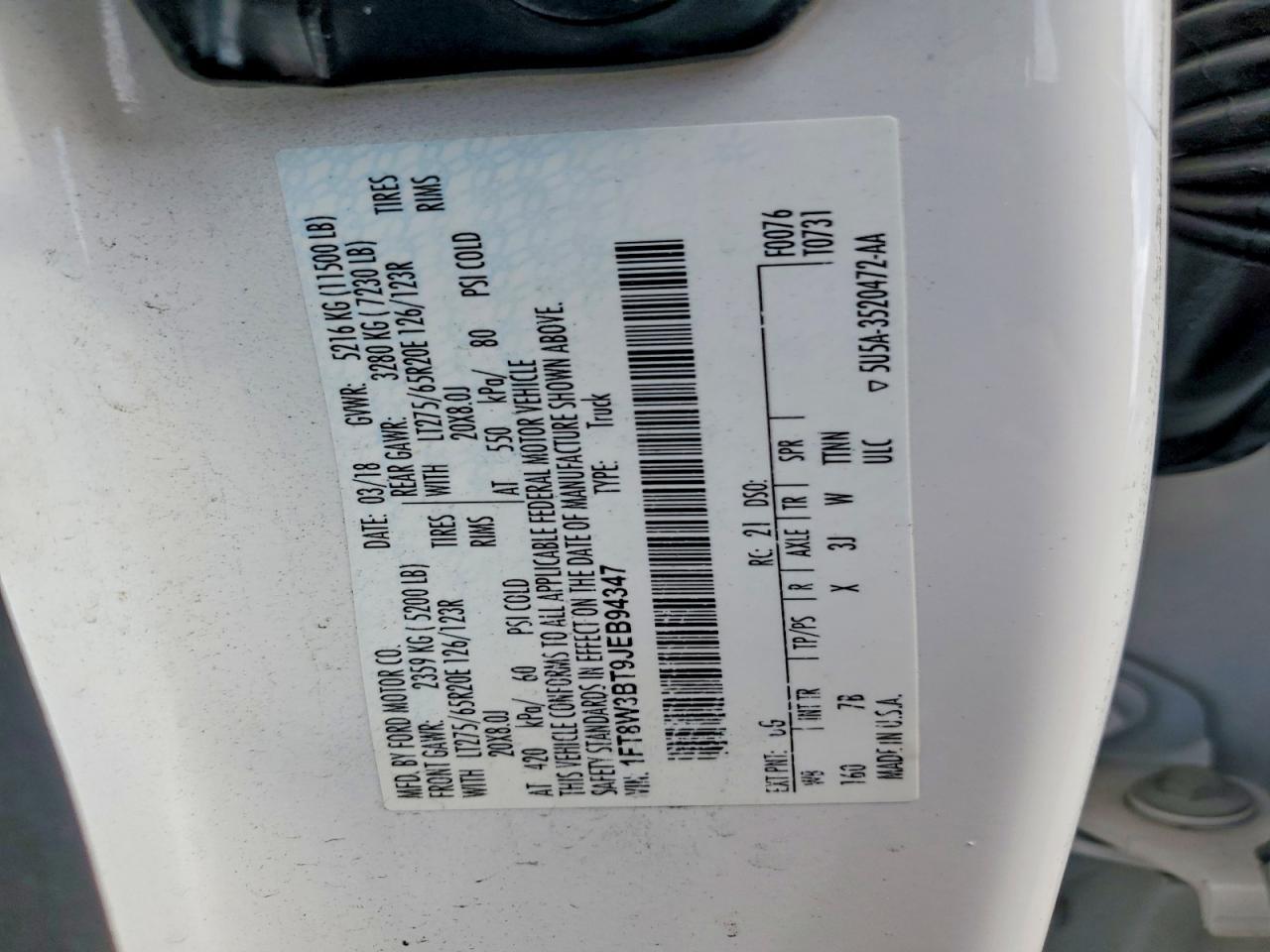 2018 Ford F350 Super Duty