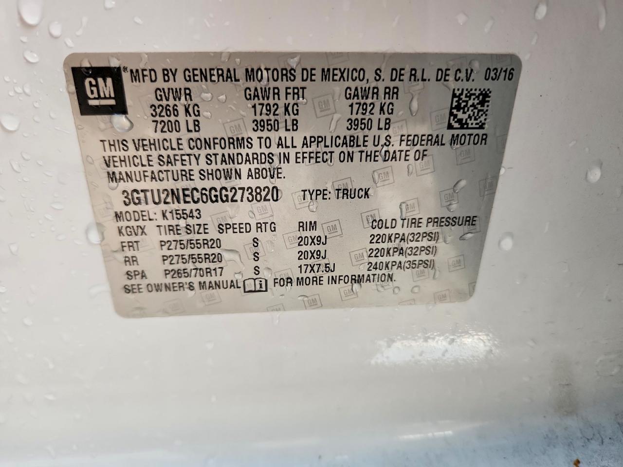 2016 GMC Sierra K1500 SLT