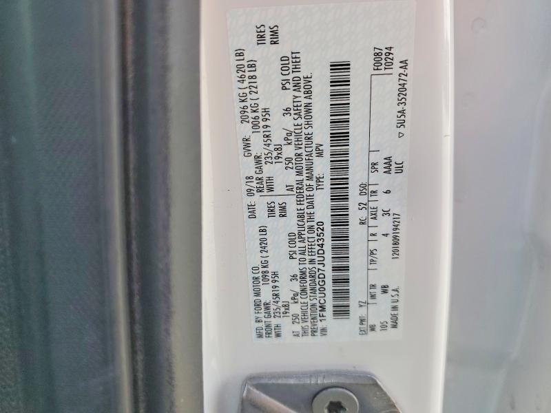 2018 Ford Escape se