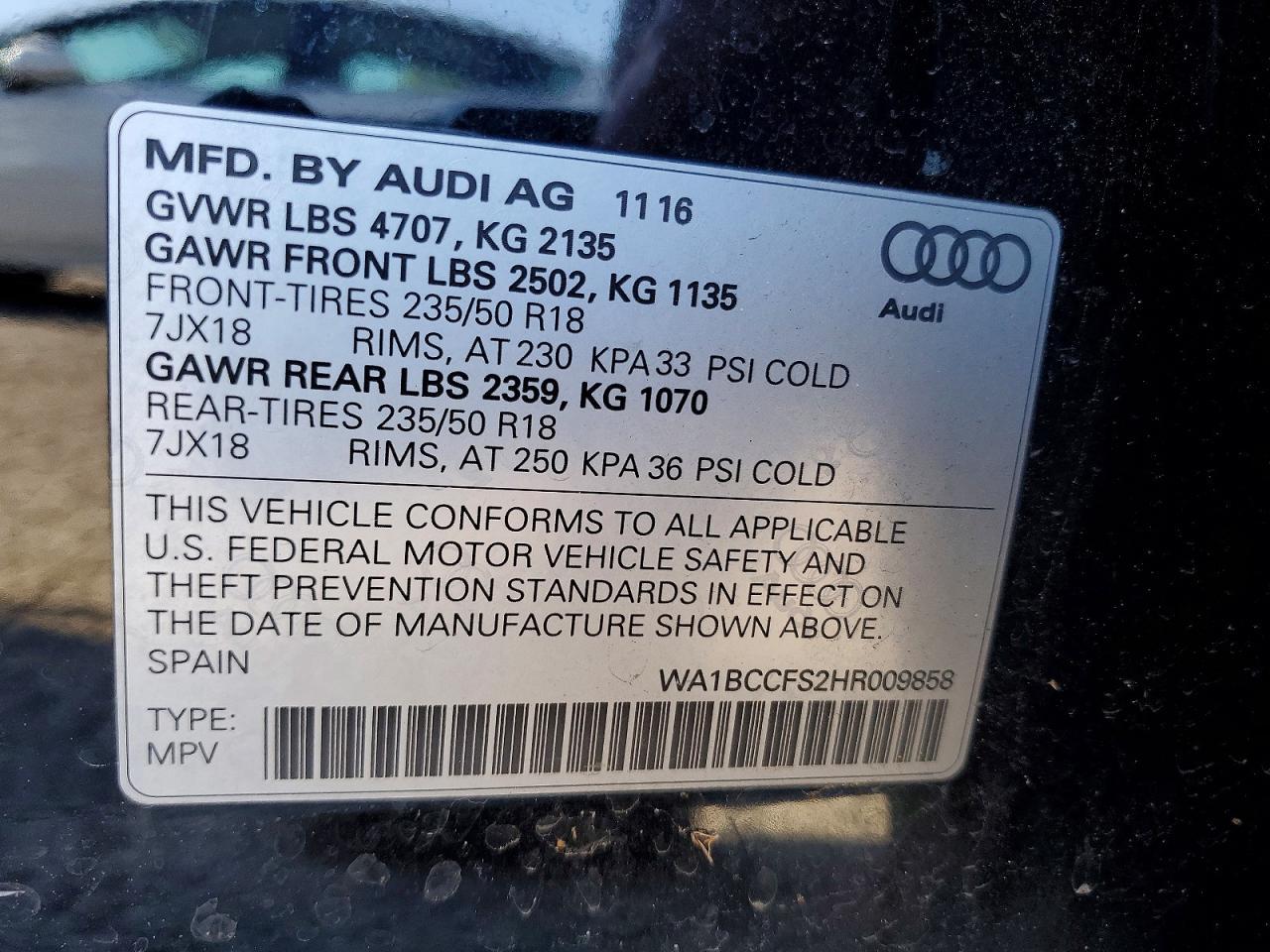 2017 Audi Q3 Premium