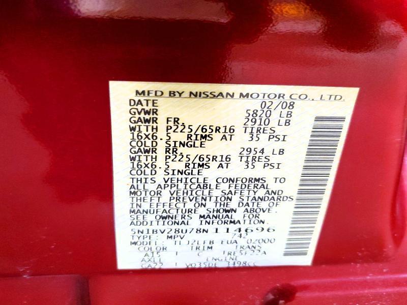 2008 Nissan Quest 3.5