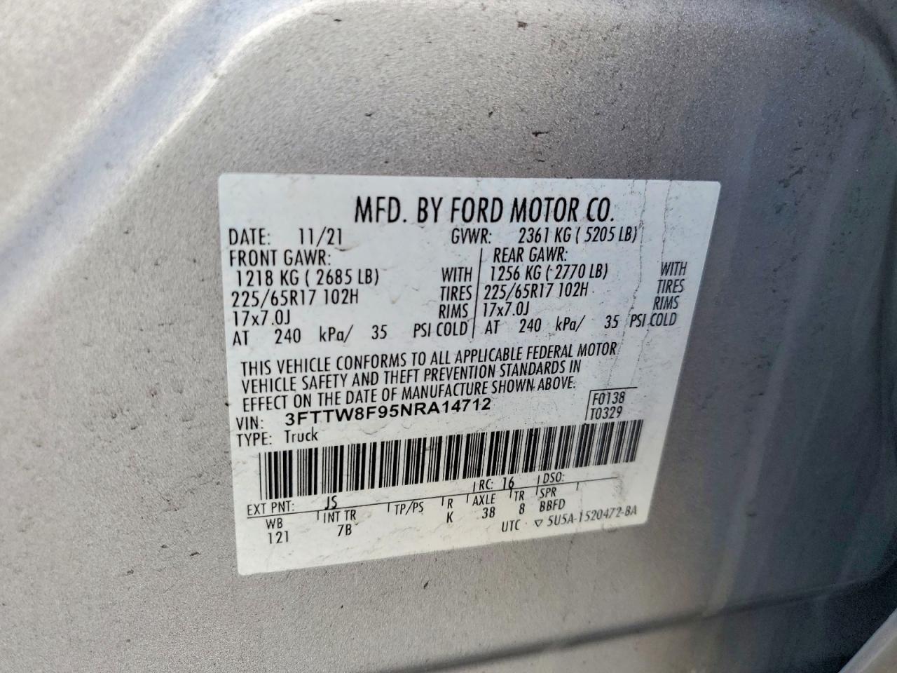 2022 Ford Maverick XL