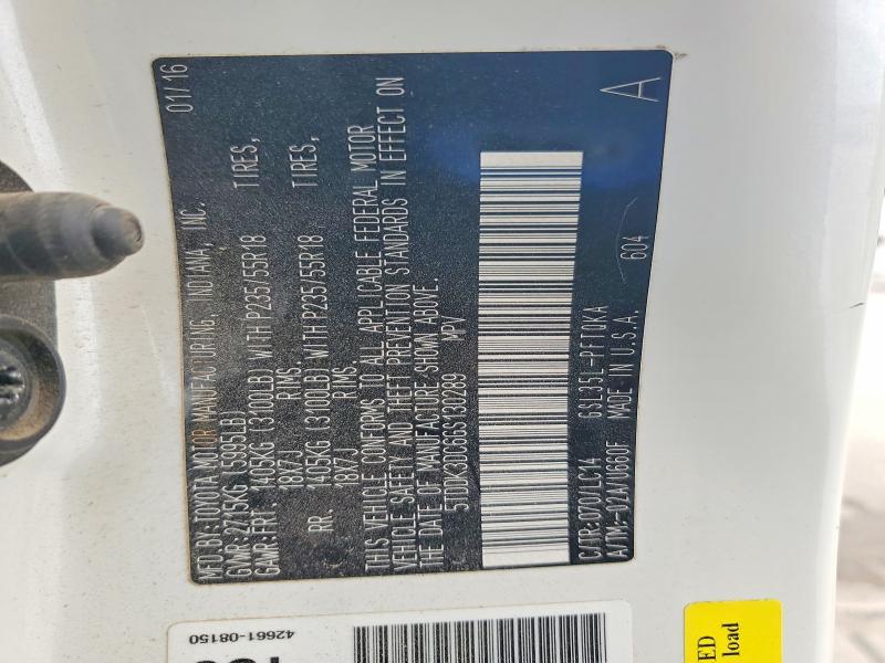 2016 Toyota Sienna xle 7-passenger