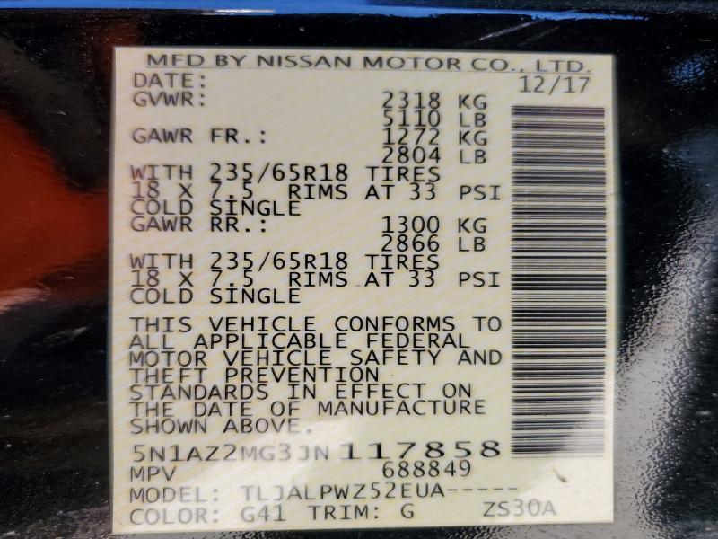 2018 Nissan Murano s