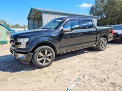 Salvage trucks for sale at Midway, FL auction: 2015 Ford F150 Supercrew