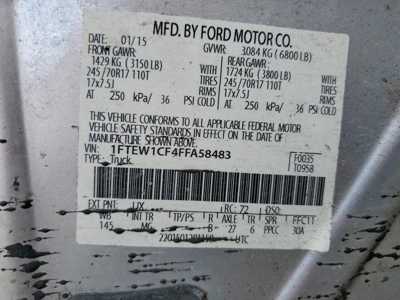2015 Ford F150 Supercrew