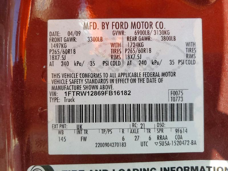 2009 Ford F150 Supercrew