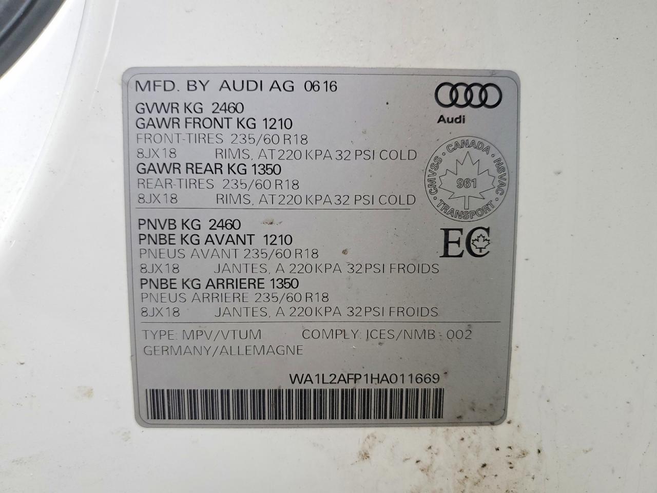2017 Audi Q5 Premium Plus