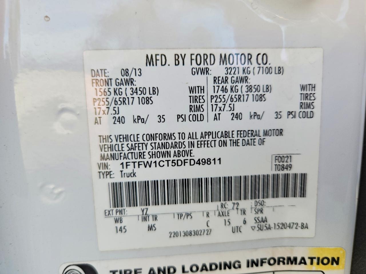 2013 Ford F150 Supercrew